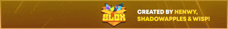 BLOX minecraft server banner