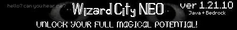 Wizard City NEO minecraft server banner