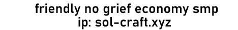 Sol Craft minecraft server banner