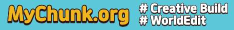 MyChunk minecraft server banner
