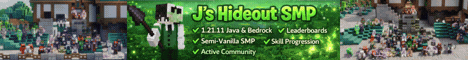 Js Hideout SMP minecraft server banner