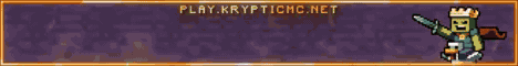 ★ KRYPTICMC ★ minecraft server banner