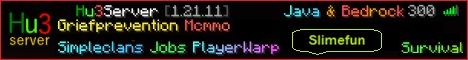 hu3 minecraft server banner