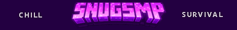 Snug SMP minecraft server banner