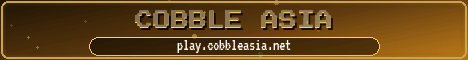 Cobble Asia minecraft server banner
