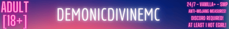 DemonicDivine MC minecraft server banner