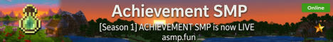 Achievement SMP minecraft server banner