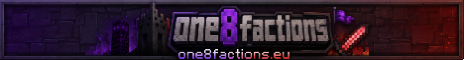 one8factions minecraft server banner