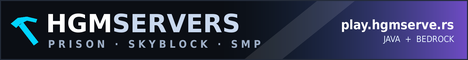 HGMServers minecraft server banner