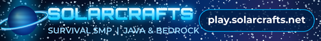 SolarCrafts minecraft server banner