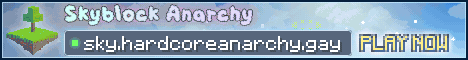 Skyblock Anarchy minecraft server banner