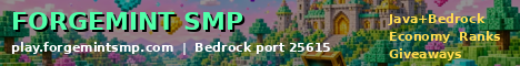 ForgeMint SMP minecraft server banner