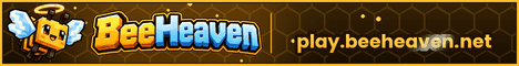 BeeHeaven minecraft server banner
