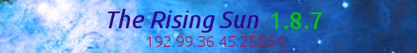 The Rising Sun 1.8.7 minecraft server banner