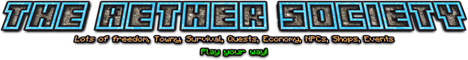 The Aether Society minecraft server banner